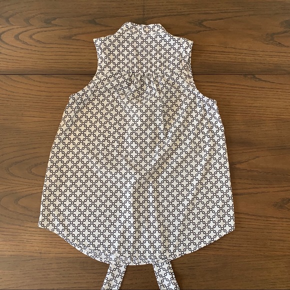 Stitch Fix 41Hawthorn Black/White Tie Neck Blouse - Picture 4 of 4